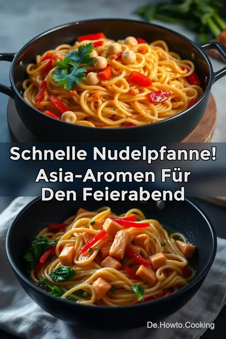 Schnelle Nudelpfanne! Asia-Aromen f&uuml;r den Feierabend