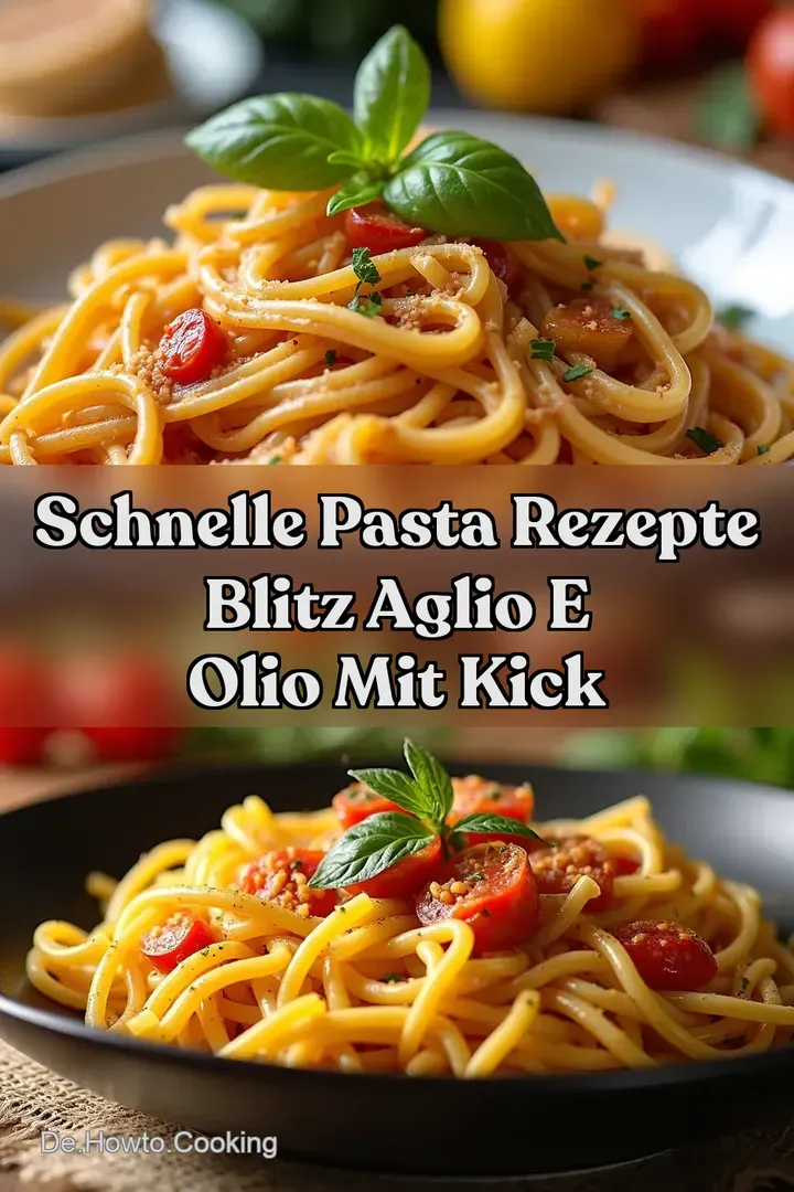 Schnelle Pasta Rezepte Blitz Aglio e Olio mit Kick