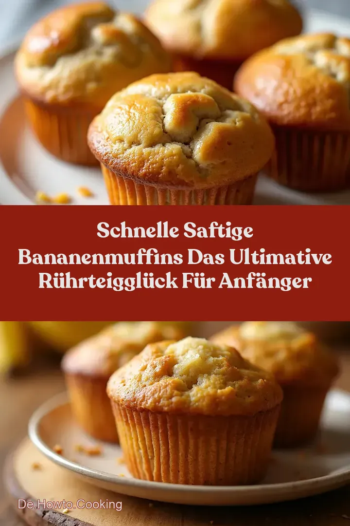 Schnelle Saftige Bananenmuffins Das Ultimative RührteigGlück für Anfänger