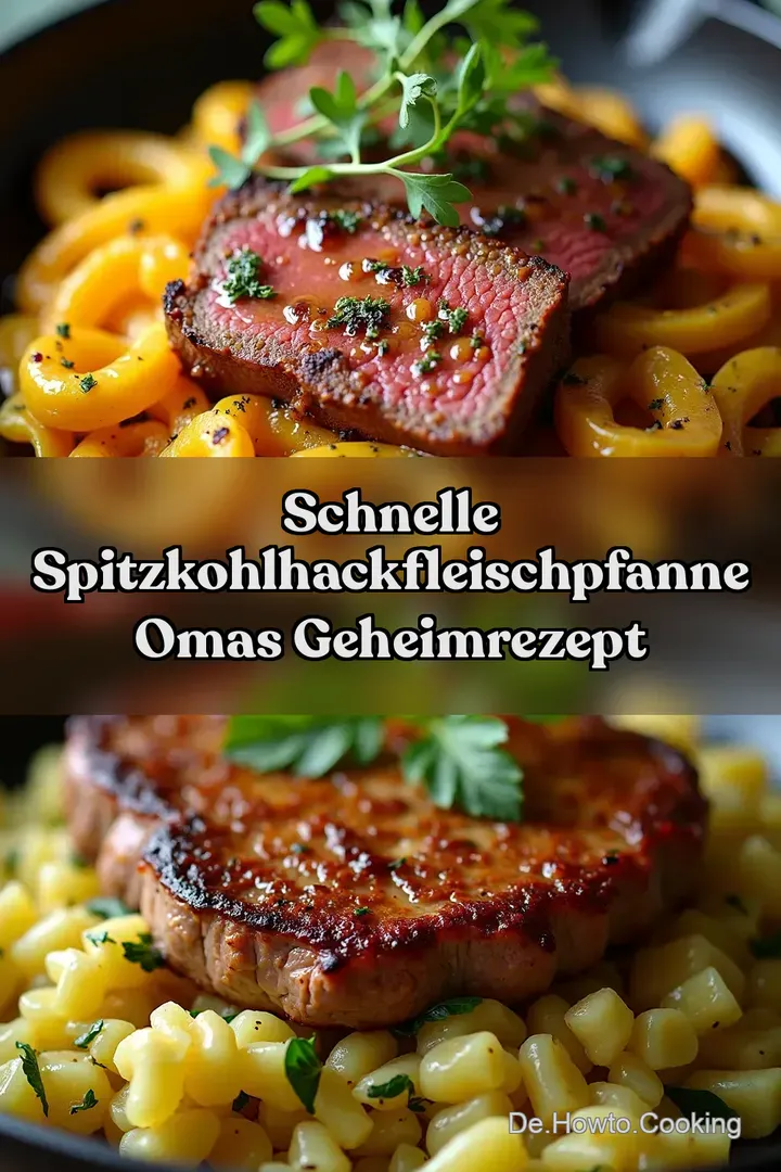 Schnelle SpitzkohlHackfleischPfanne Omas Geheimrezept