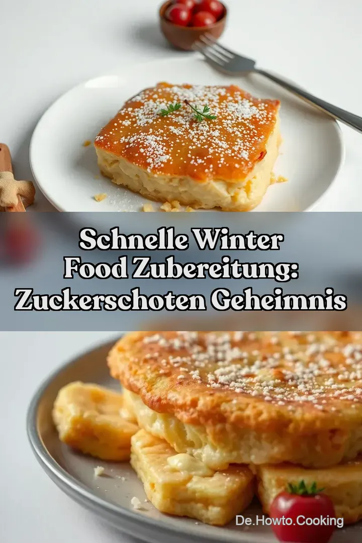 Schnelle Winter Food Zubereitung: Zuckerschoten Geheimnis