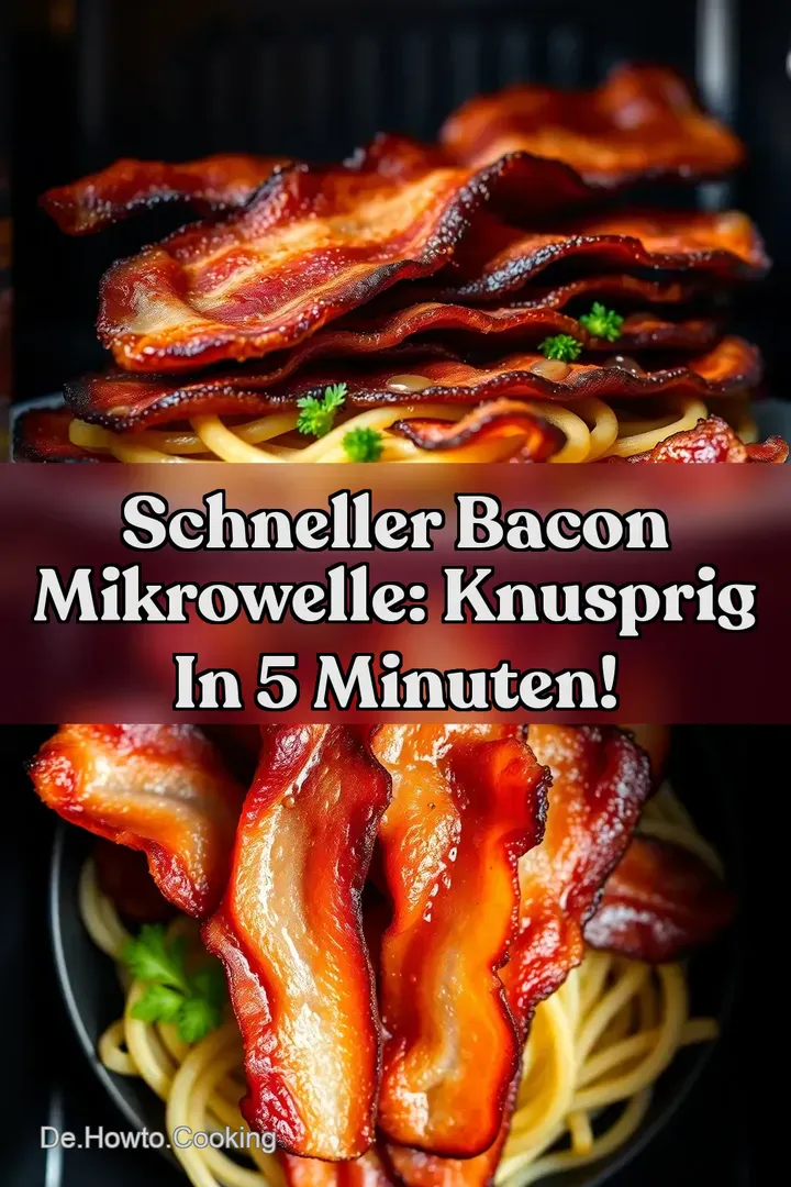 Schneller Bacon Mikrowelle: Knusprig in 5 Minuten!
