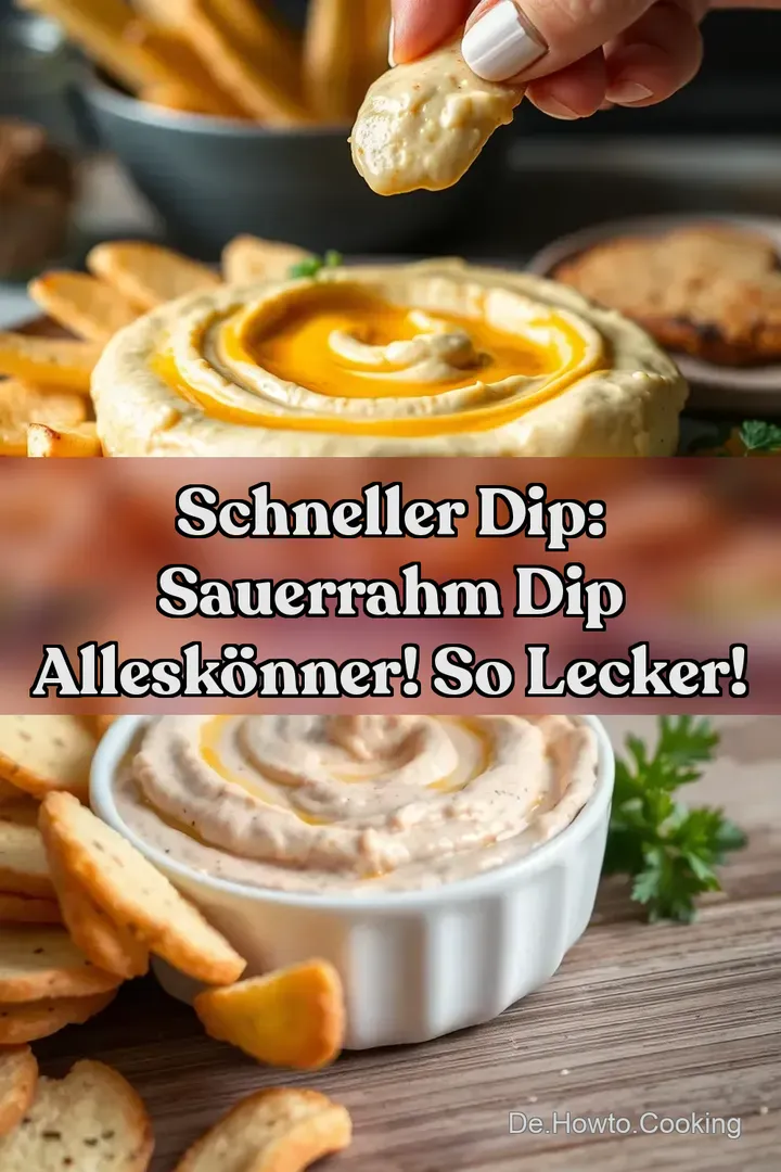 Schneller Dip: Sauerrahm Dip Allesk&ouml;nner! So Lecker!
