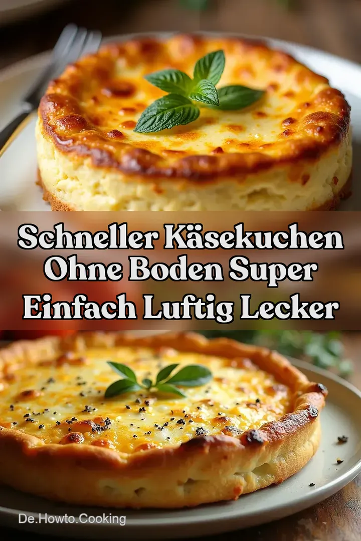 Schneller K&auml;sekuchen ohne Boden Super Einfach Luftig Lecker