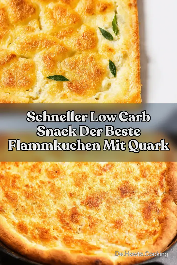 Schneller Low Carb Snack Der beste Flammkuchen mit Quark
