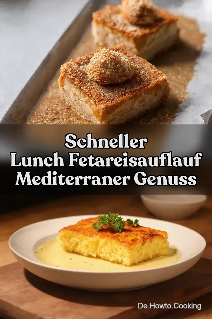 Schneller Lunch FetaReisAuflauf Mediterraner Genuss