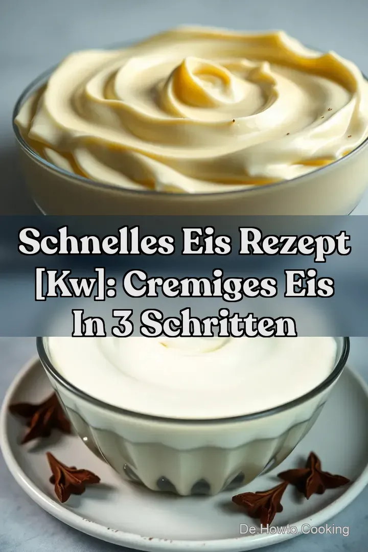 Schnelles Eis Rezept [kw]: Cremiges Eis in 3 Schritten