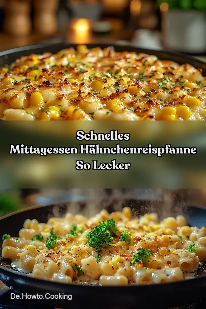 Schnelles Mittagessen H&auml;hnchenReisPfanne So Lecker