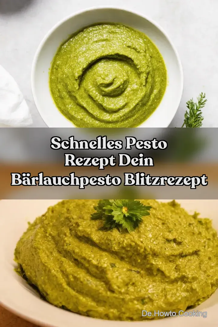 Schnelles Pesto Rezept Dein B&auml;rlauchpesto Blitzrezept