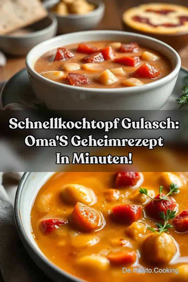 Schnellkochtopf Gulasch: Oma&#039 s Geheimrezept in Minuten!