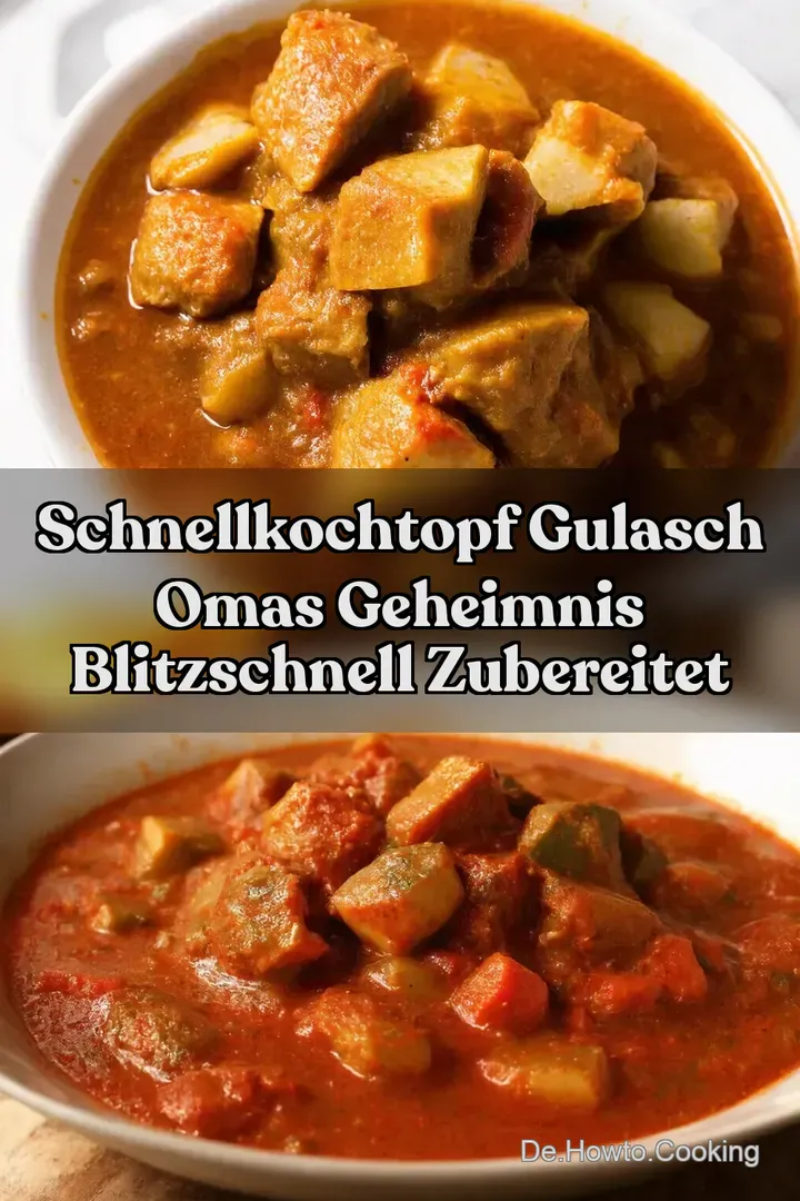 Schnellkochtopf Gulasch Omas Geheimnis Blitzschnell Zubereitet