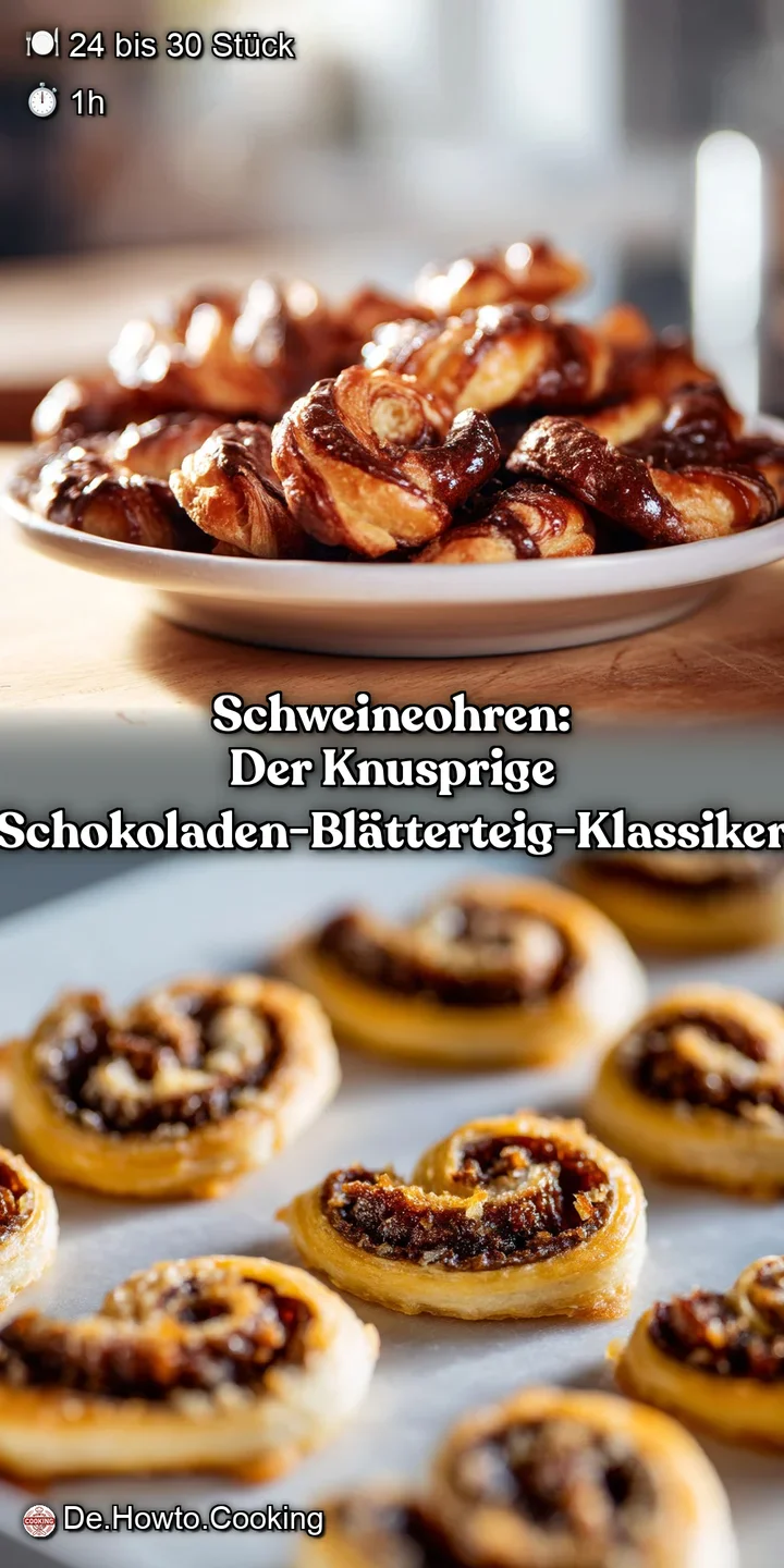 Schweineohren: Der knusprige Schokoladen-Bl&auml;tterteig-Klassiker