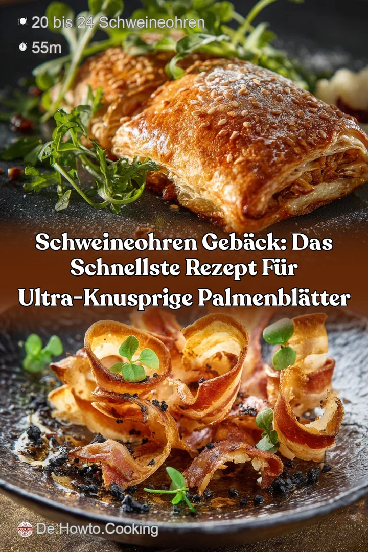 Schweineohren Geb&auml;ck: Das schnellste Rezept f&uuml;r ultra-knusprige Palmenbl&auml;tter