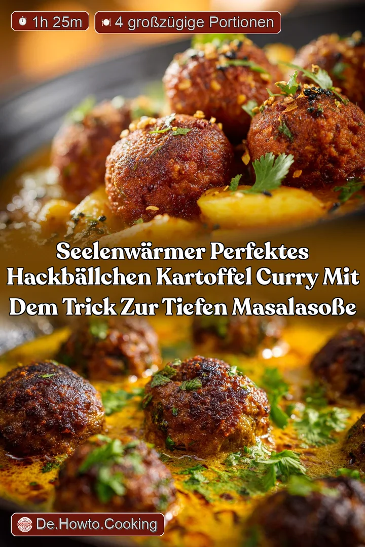 Seelenw&auml;rmer Perfektes Hackb&auml;llchen Kartoffel Curry mit dem Trick zur tiefen MasalaSo&szlig;e