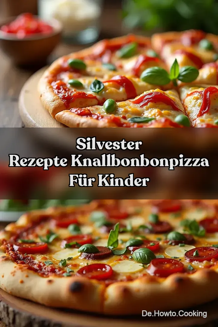 Silvester Rezepte KnallbonbonPizza f&uuml;r Kinder