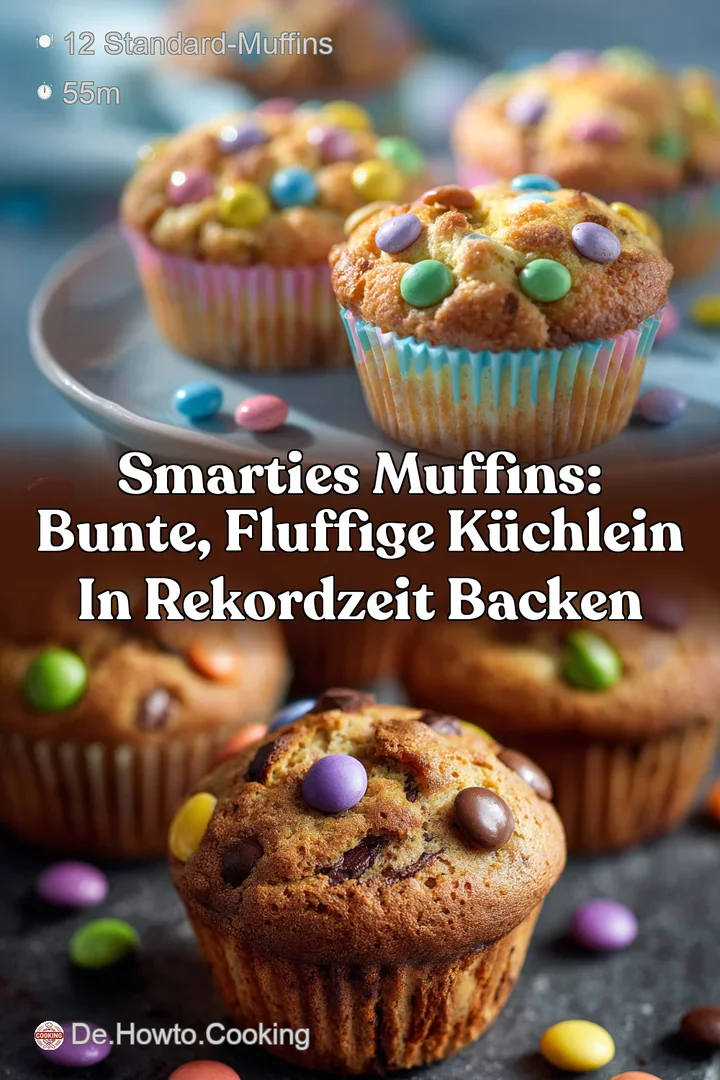 Smarties Muffins: Bunte fluffige K&uuml;chlein in Rekordzeit backen