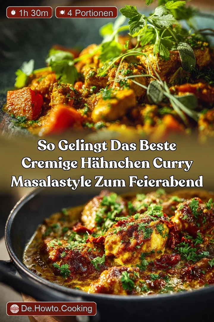 So gelingt das beste cremige H&auml;hnchen Curry MasalaStyle zum Feierabend