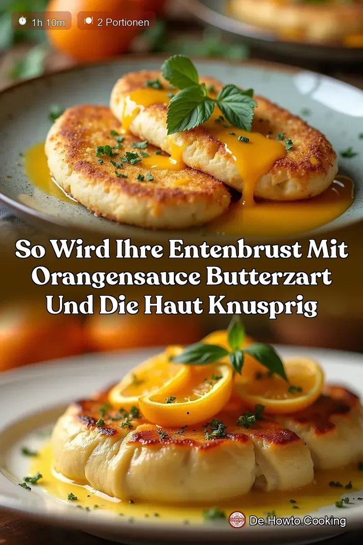 So wird Ihre Entenbrust mit Orangensauce butterzart und die Haut knusprig
