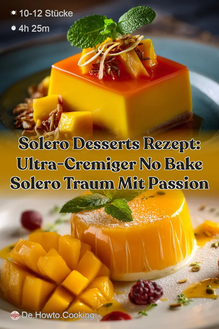 Solero Desserts Rezept: Ultra-cremiger No Bake Solero Traum mit Passion