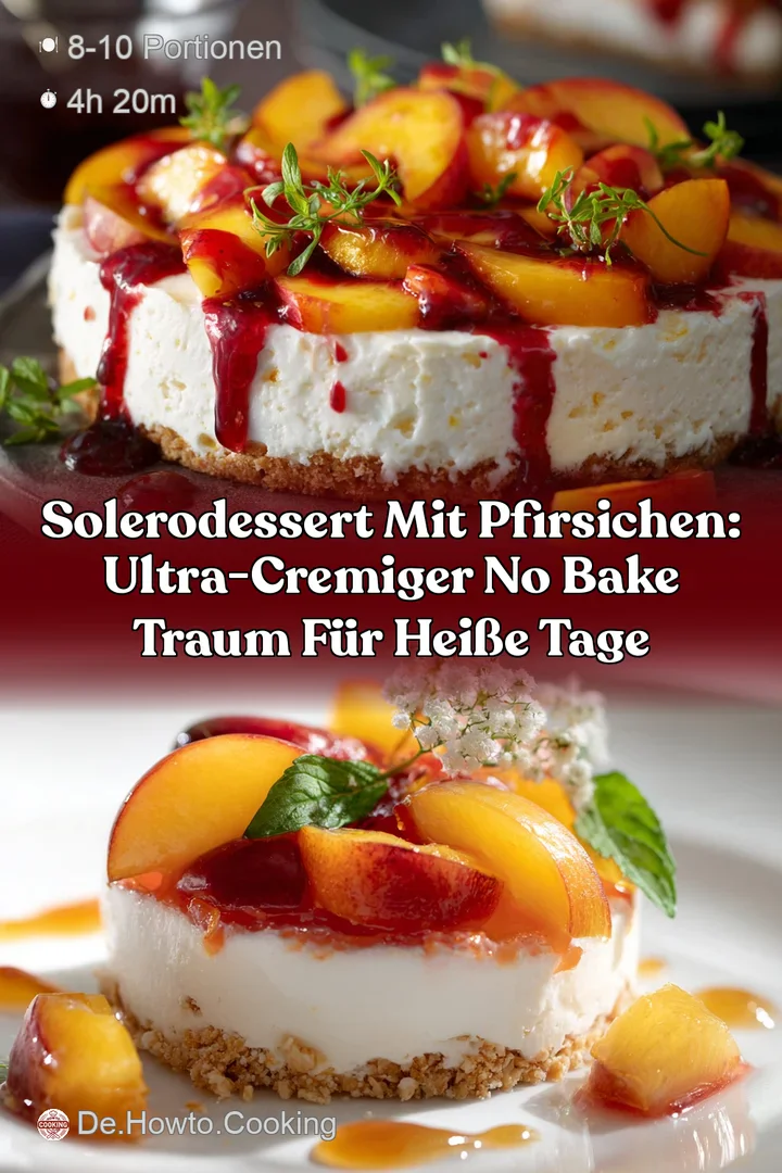 SoleroDessert mit Pfirsichen: Ultra-cremiger No Bake Traum f&uuml;r hei&szlig;e Tage