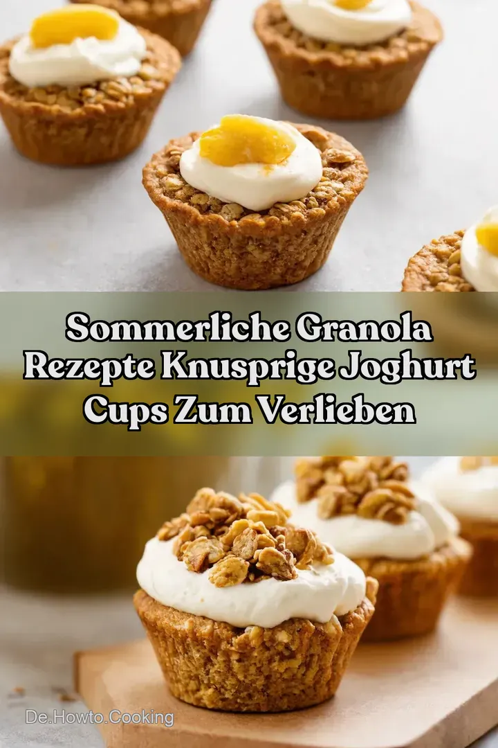Sommerliche Granola Rezepte Knusprige Joghurt Cups zum Verlieben