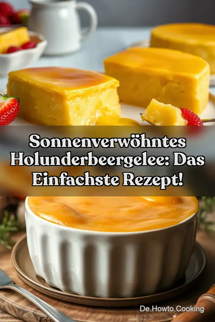 Sonnenverwöhntes Holunderbeergelee: Das Einfachste Rezept!