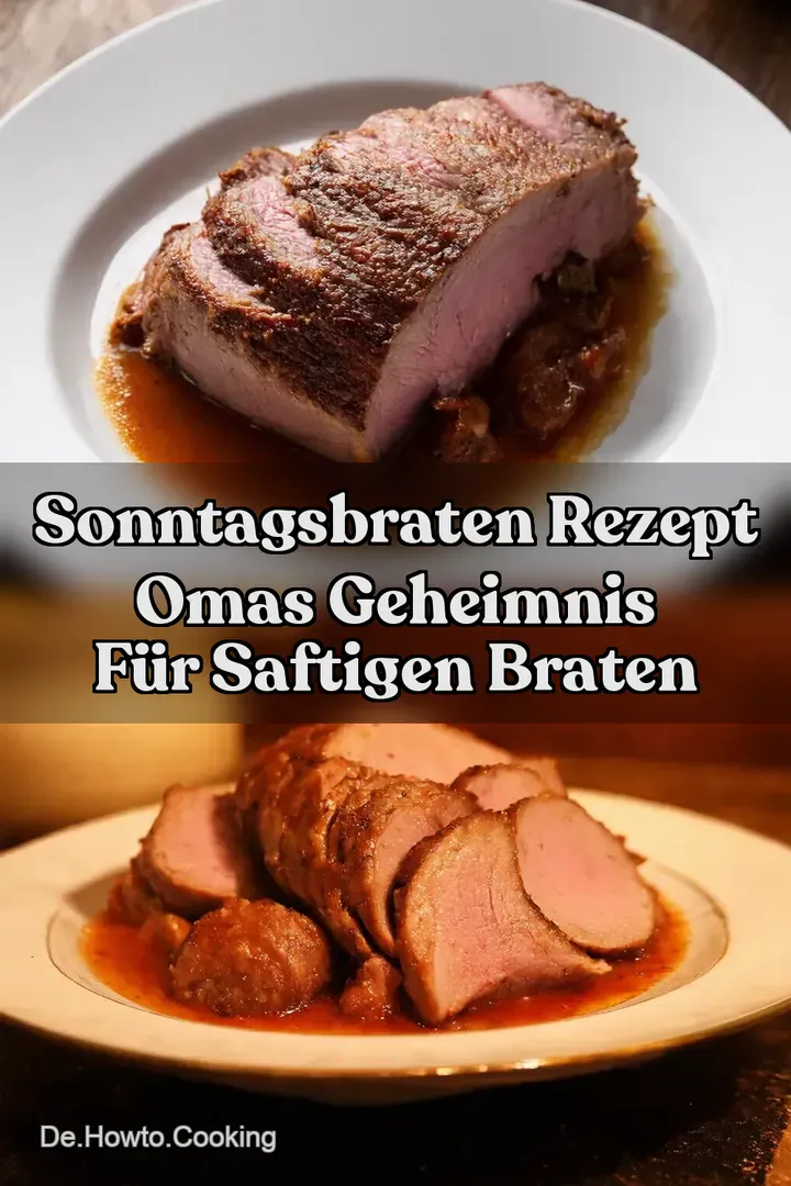 Sonntagsbraten Rezept Omas Geheimnis f&uuml;r saftigen Braten