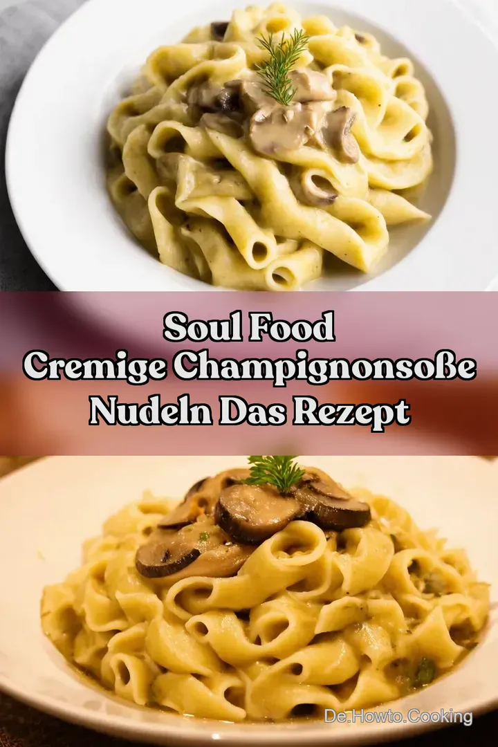 Soul Food Cremige Champignonso&szlig;e Nudeln Das Rezept