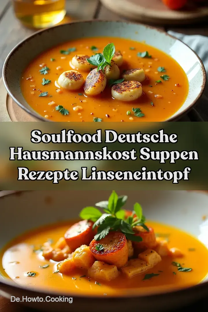 Soulfood Deutsche Hausmannskost Suppen Rezepte Linseneintopf