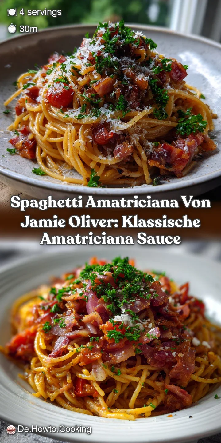 Spaghetti Amatriciana von Jamie Oliver: Klassische Amatriciana Sauce