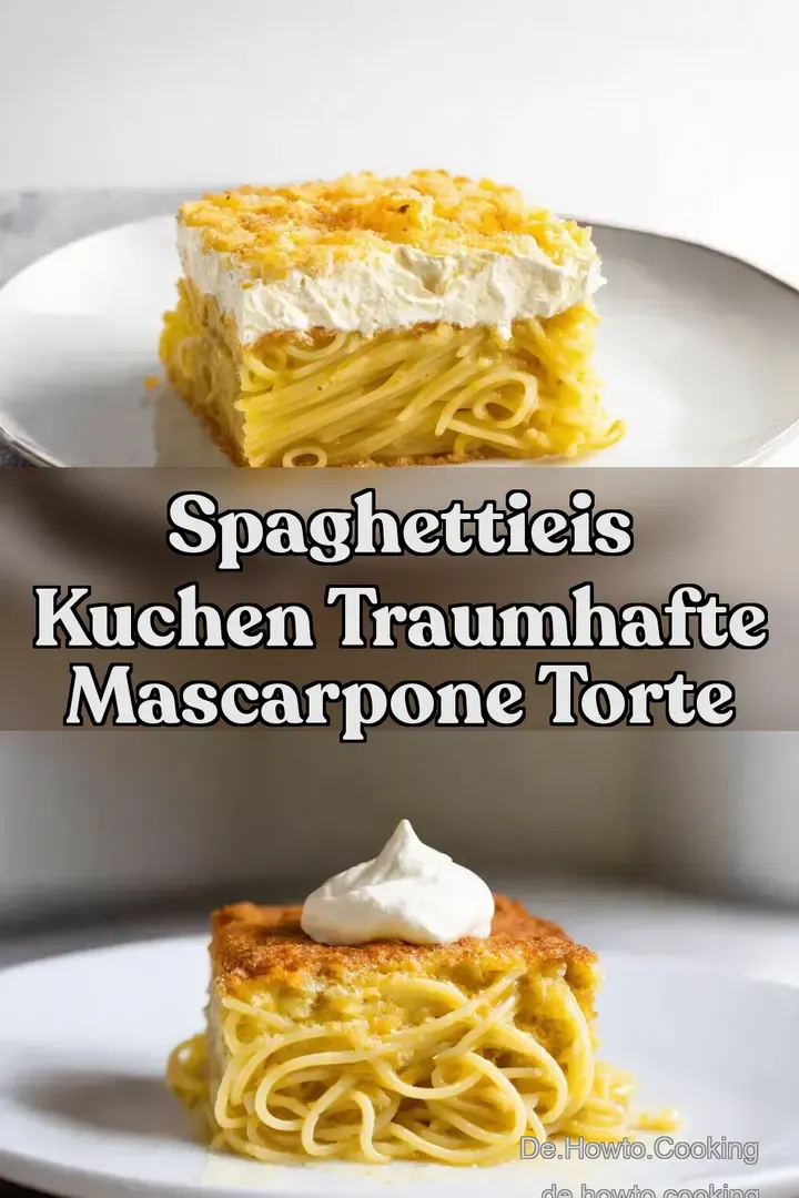 Spaghettieis Kuchen Traumhafte Mascarpone Torte