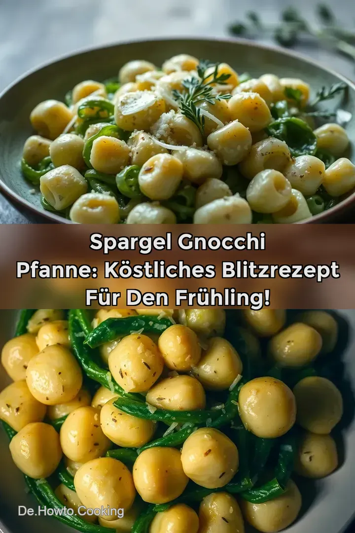 Spargel Gnocchi Pfanne: K&ouml;stliches Blitzrezept f&uuml;r den Fr&uuml;hling!