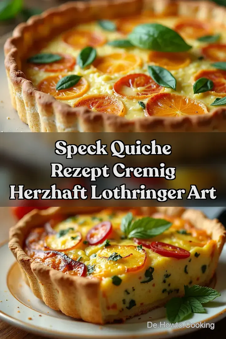 Speck Quiche Rezept Cremig Herzhaft Lothringer Art