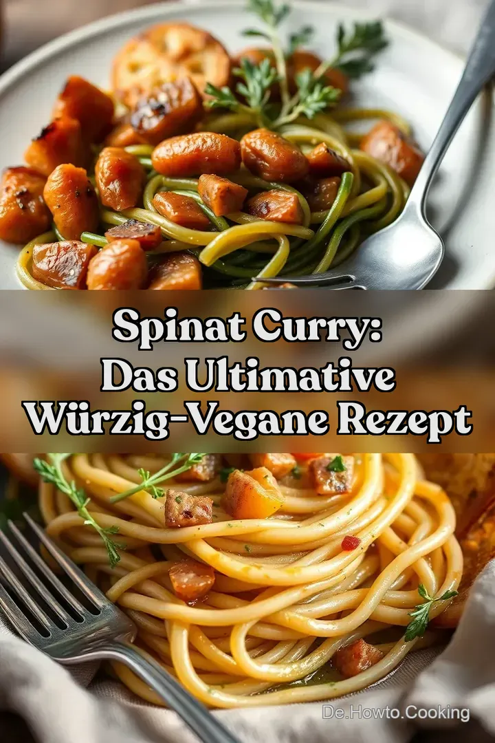 Spinat Curry: Das ultimative w&uuml;rzig-vegane Rezept