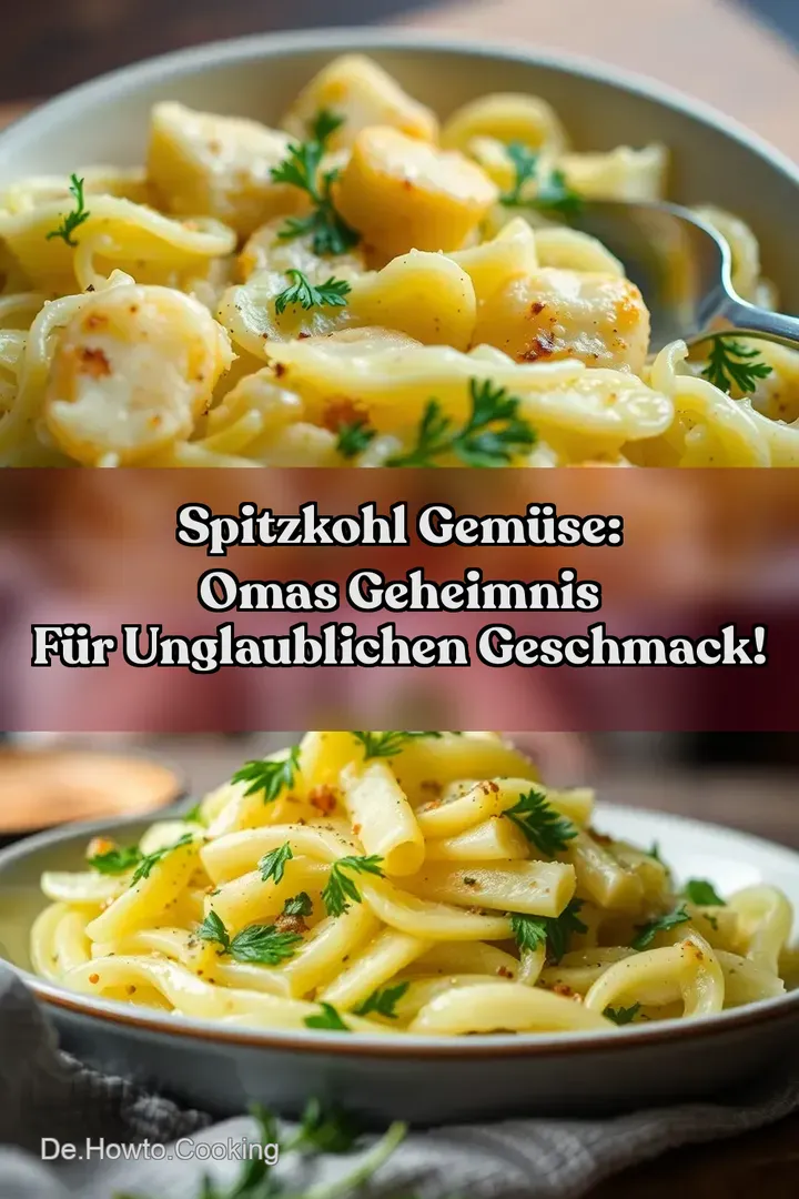 Spitzkohl Gem&uuml;se: Omas Geheimnis f&uuml;r unglaublichen Geschmack!