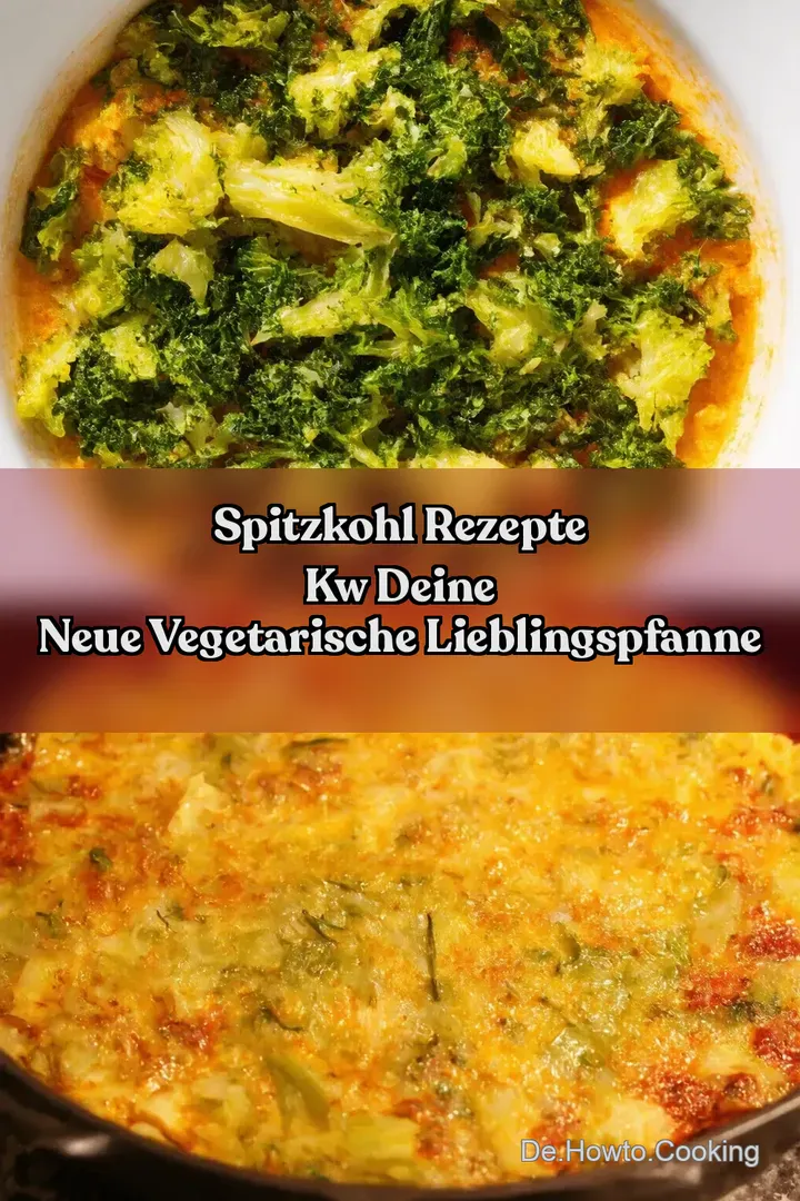 Spitzkohl Rezepte kw Deine neue vegetarische Lieblingspfanne