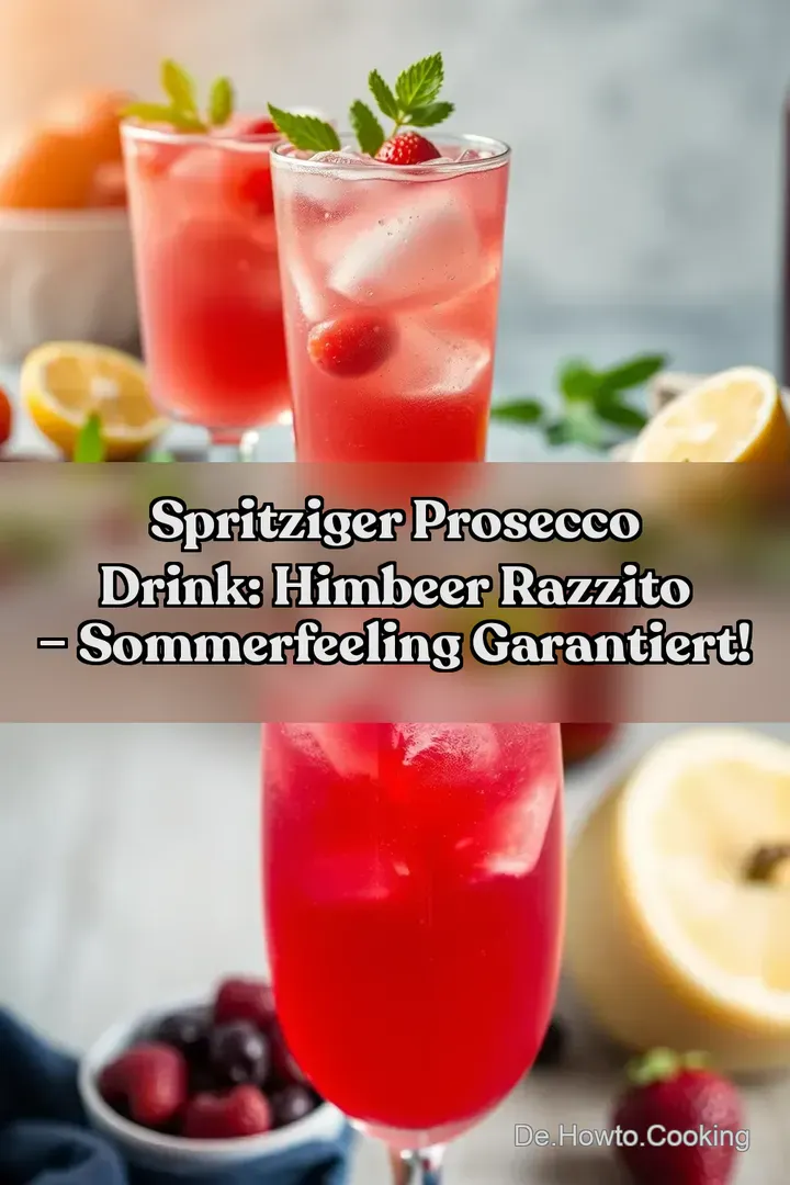 Spritziger Prosecco Drink: Himbeer Razzito &ndash; Sommerfeeling garantiert!