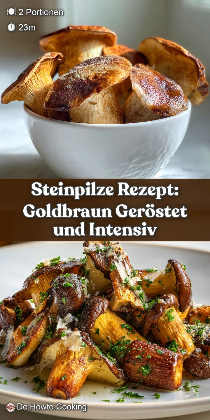 Close-up of golden brown, saut&eacute;ed mushrooms, glistening with butter. Aromatic herbs accentuate rich, savory texture. Mouth...