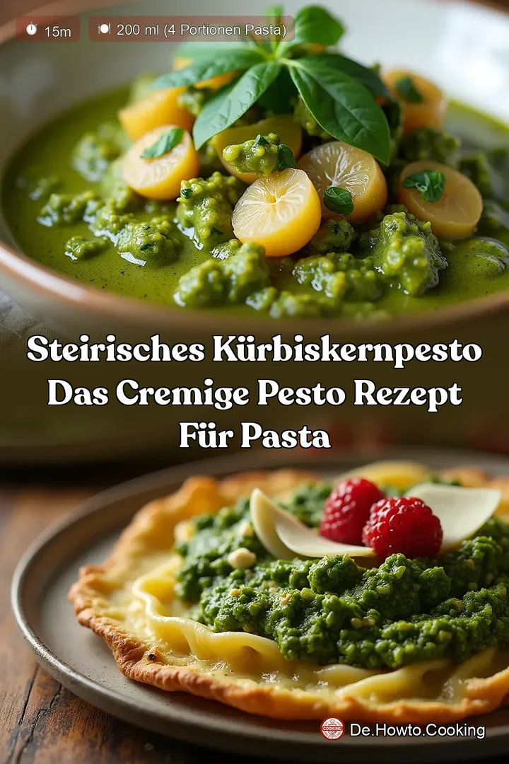 Steirisches Kürbiskernpesto Das Cremige Pesto Rezept für Pasta