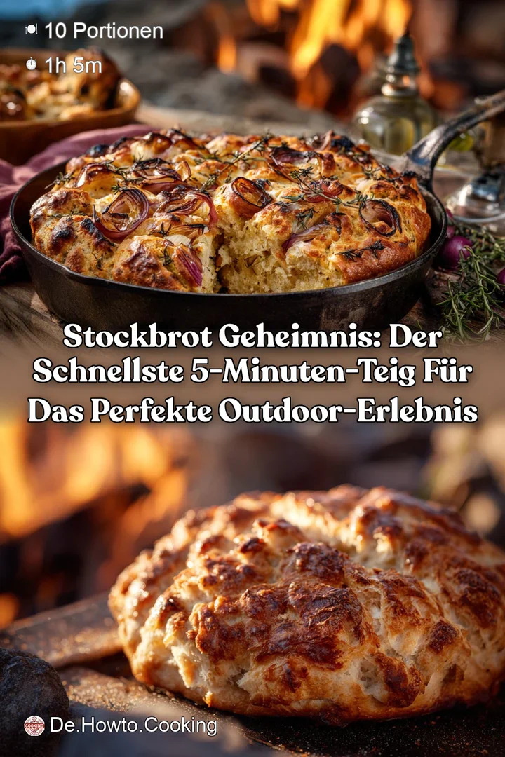 Stockbrot Geheimnis: Der schnellste 5-Minuten-Teig f&uuml;r das perfekte Outdoor-Erlebnis