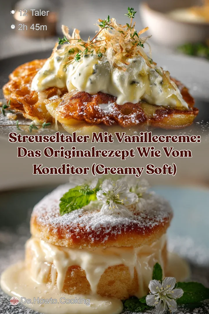 Streuseltaler mit Vanillecreme: Das Originalrezept wie vom Konditor (Creamy Soft)