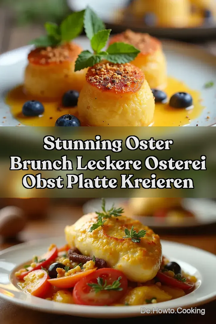 Stunning Oster Brunch Leckere Osterei Obst Platte Kreieren