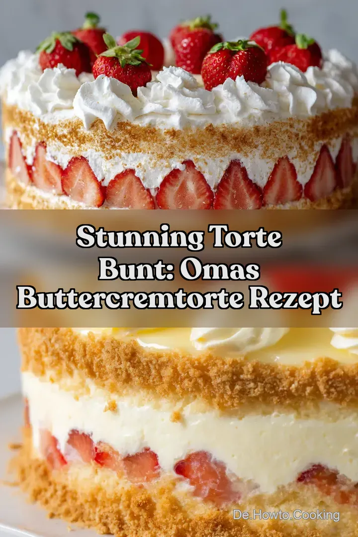 Stunning Torte Bunt: Omas Buttercremtorte Rezept