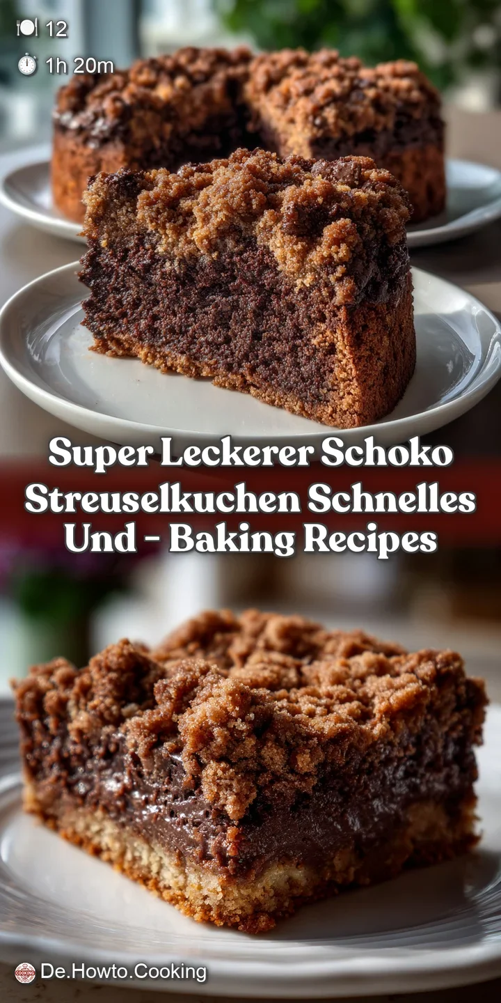 Super Leckerer Schoko Streuselkuchen Schnelles Und - Baking Recipes
