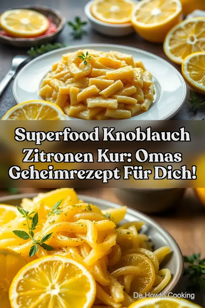 Superfood Knoblauch Zitronen Kur: Omas Geheimrezept Für Dich!