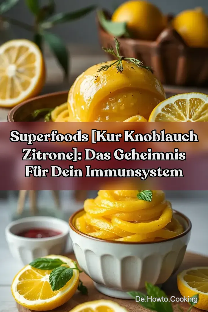Superfoods [Kur Knoblauch Zitrone]: Das Geheimnis f&uuml;r dein Immunsystem