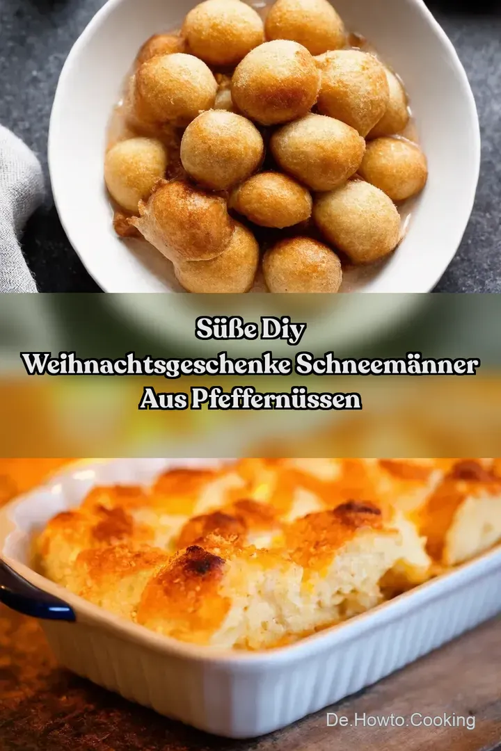 S&uuml;&szlig;e DIY Weihnachtsgeschenke Schneem&auml;nner aus Pfeffern&uuml;ssen