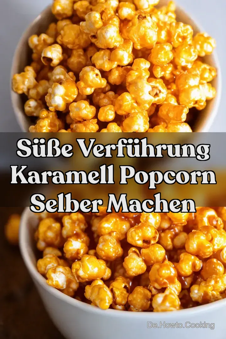 S&uuml;&szlig;e Verf&uuml;hrung Karamell Popcorn selber machen