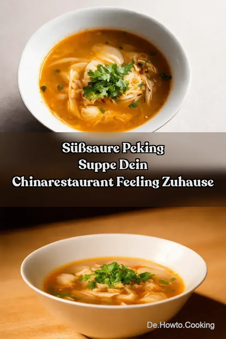 S&uuml;&szlig;Saure Peking Suppe Dein ChinaRestaurant Feeling Zuhause