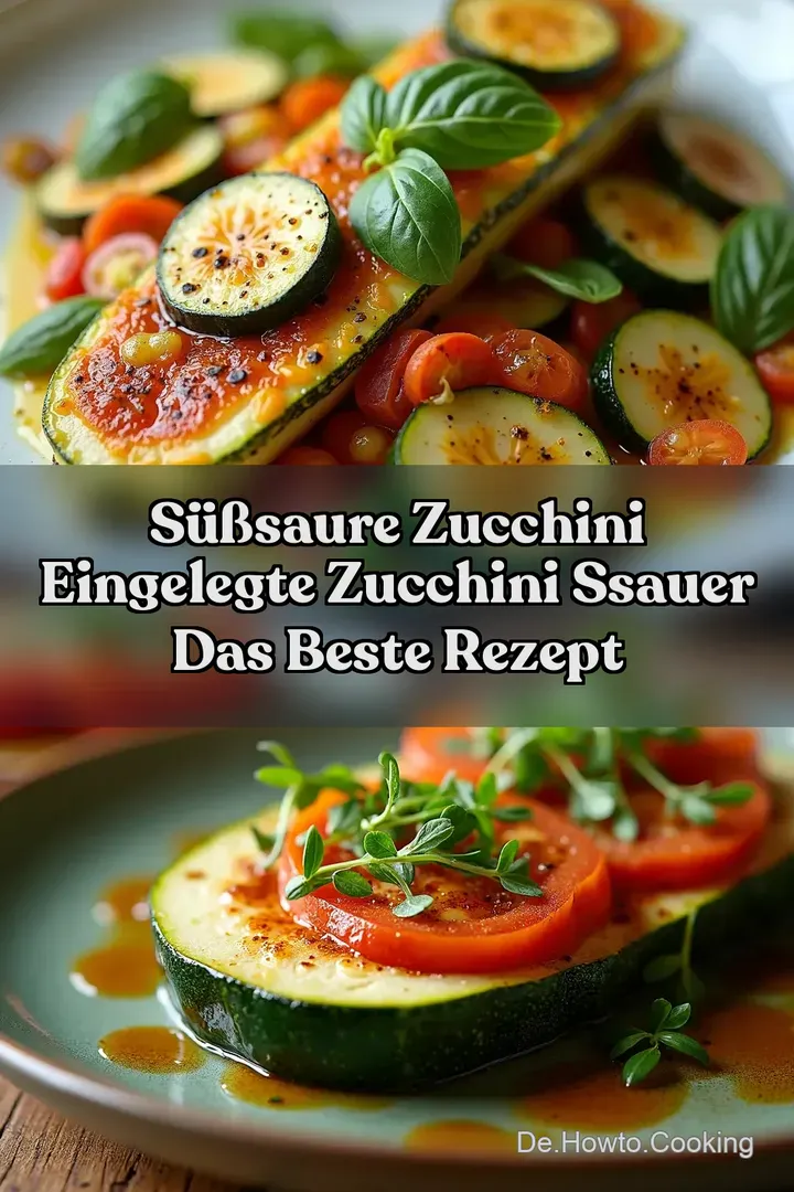 S&uuml;&szlig;saure Zucchini Eingelegte Zucchini ssauer Das beste Rezept